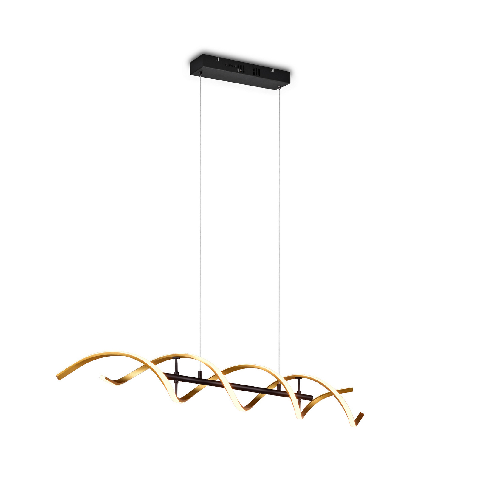 Sequence LED hanglamp, dimbaar, CCT, messing